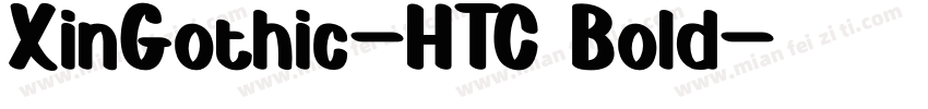 XinGothic-HTC Bold字体转换